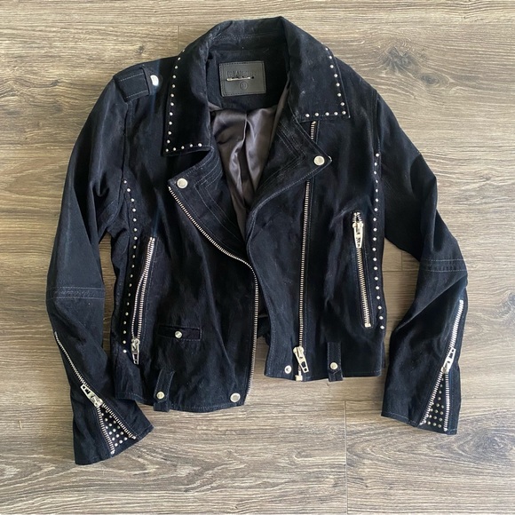 Blank NYC Jackets & Coats Blank Nyc Black Studded Zipper Leather